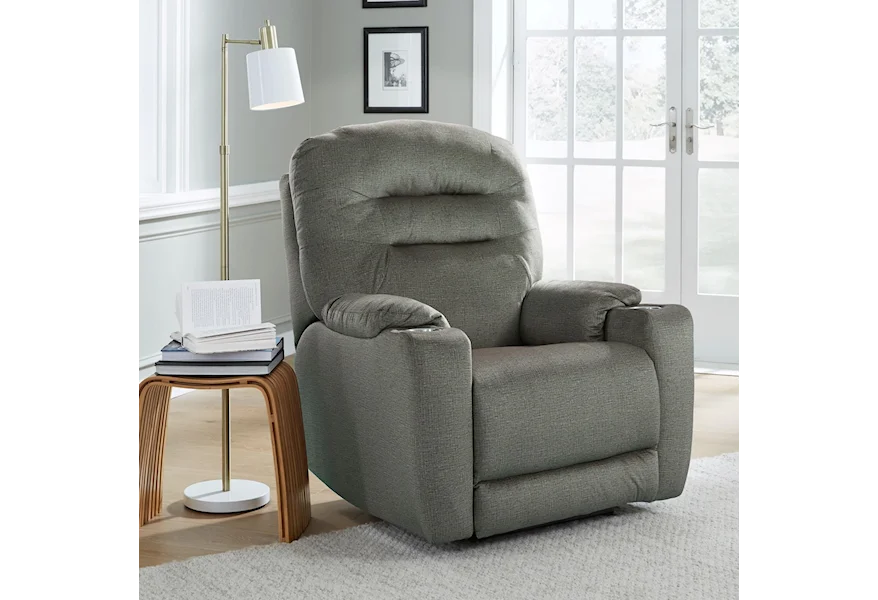 Front Row Power Headrest Recliner w/ SoCozi Massage by Southern Motion at Esprit Decor Home Furnishings